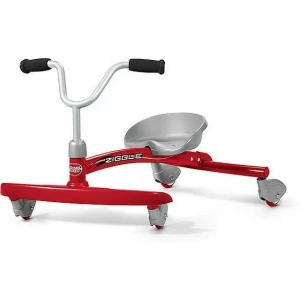 Radio Flyer, Ziggle, Caster Ride-on for Kids, 360 Degree Spins, Red