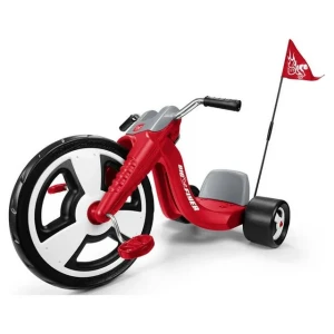 Radio Flyer Big Sport Chopper Tricycle 16 inch Front Wheel, Red, Boys and Girls Tricycle