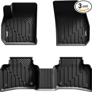 3W Floor Mats Compatible for Cadillac XTS 2013-2019 TPE All Weather Custom Fit Floor Liner for Cadillac XTS 1st and 2nd Row Full Set
