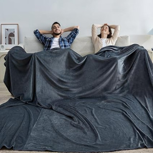 Wemore Big Oversized Blanket 120x120 Inches, 10'x10' Giant Blankets for Bed