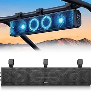 Ehaho 25 Inch UTV Sound Bar, ATV SoundBar Bluetooth with RGB Lighting