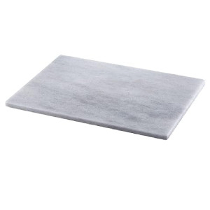 JEmarble Pastry Board 12x16 inch(Pearl White) with Non-Slip Rubber Feets