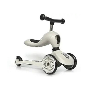 Scoot & Ride - Highwaykick 1 Children Adjustable Seated or Standing 2-in-1 Scooter Including Safety Pad for Tip Prevention - for Ages 1-5